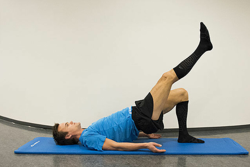 Hamstrings (baksiden av låret) er for mange løpere en skadeutsatt muskel og bør derfor trenes. (Alle foto: Bjørn Johannessen) Hamstrings (baksiden av låret) er for mange løpere en skadeutsatt muskel og bør derfor trenes. (Alle foto: Bjørn Johannessen)