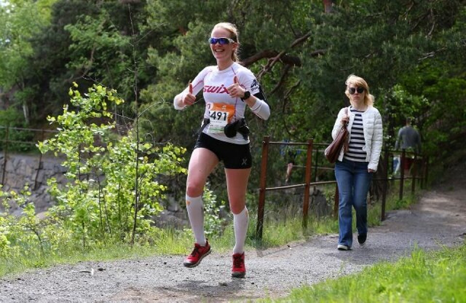 Jarle Risa og Jasmin Nunige vant 80 km i Ecotrail Oslo ECO2016-3491-Hanna-Aarnes-Nisja_Nummer2-30km (640x416).jpg