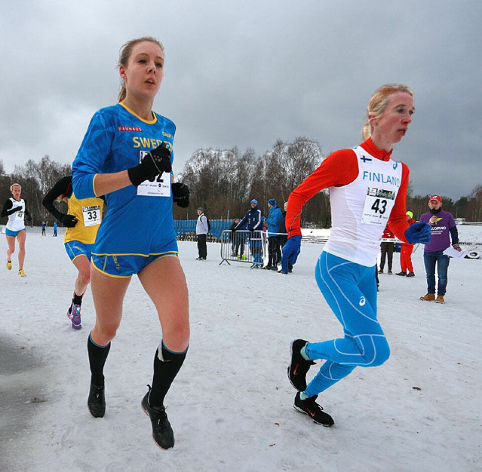 Lena Selen beste norske dame i nordisk mesterskap i terrengløp Sara_Holmgren_Annemai_Kiekara_vid_AZ3T3880.jpg