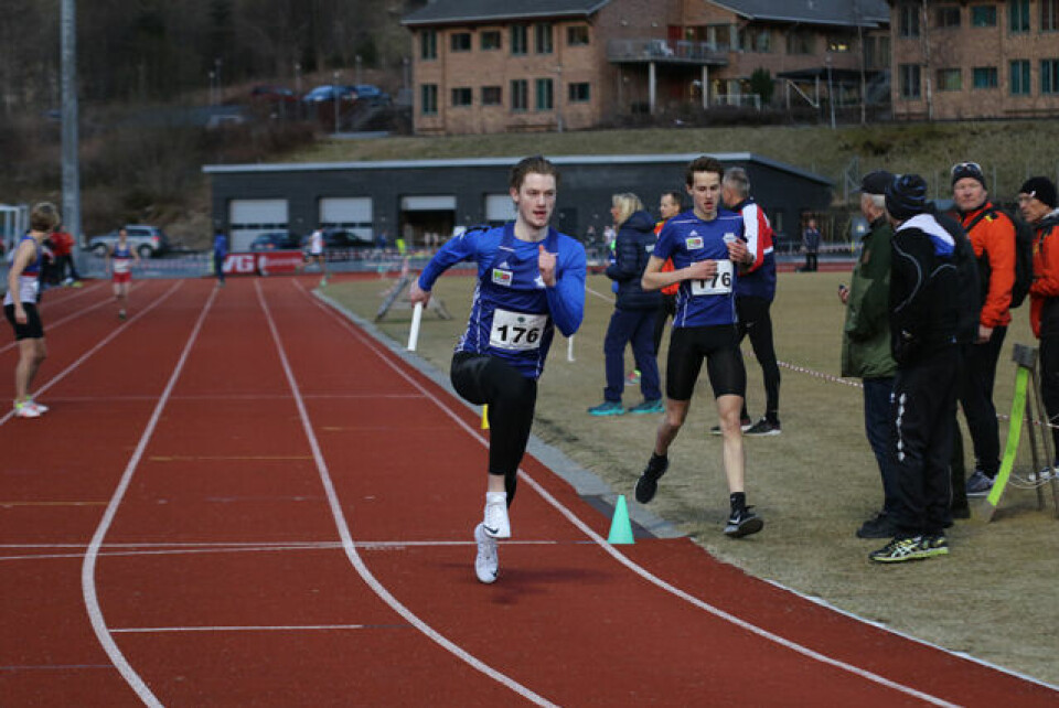 Gular-herrene fortsatt best i Fristafetten i Arna 1P1A1489.jpg