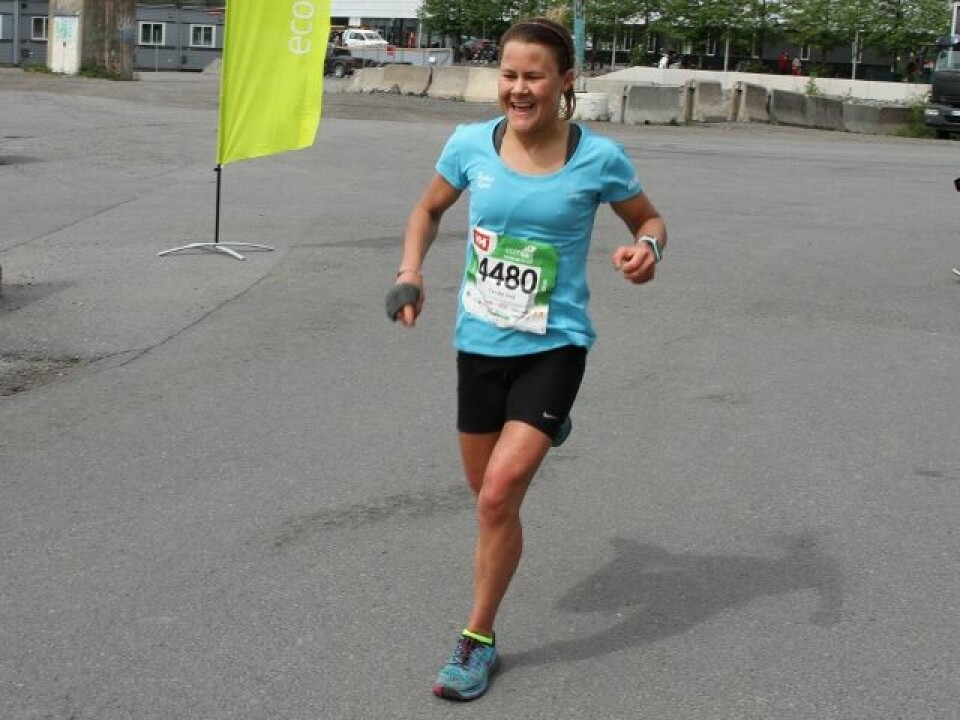 Jarle Risa og Jasmin Nunige vant 80 km i Ecotrail Oslo IMG_9190_Nicoline_Baartvedt_vinner_18km (640x480).jpg