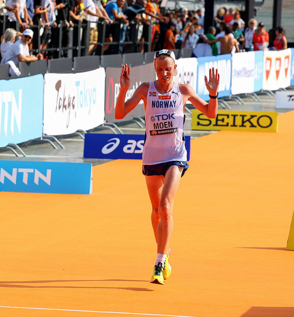 Sondre Nordstad Moen sikter mot OL etter 23. plassen i VM 1U9A8389_Sondre i mål.jpg