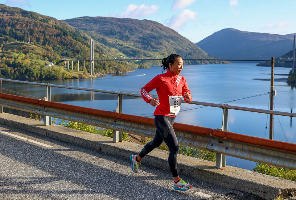 Marius Vedvik og Lina Rivedal tok løyperekordene i Sørfjorden Halvmaraton 1U9A5202.jpg