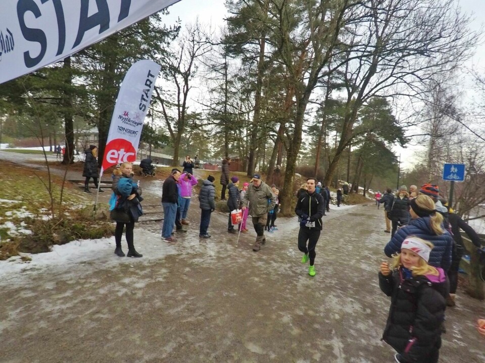 Nyttårsløpet i Tønsberg - en trivelig måte å avslutte et løpeår på Martin_Bjørnstad_mot_mål.jpg