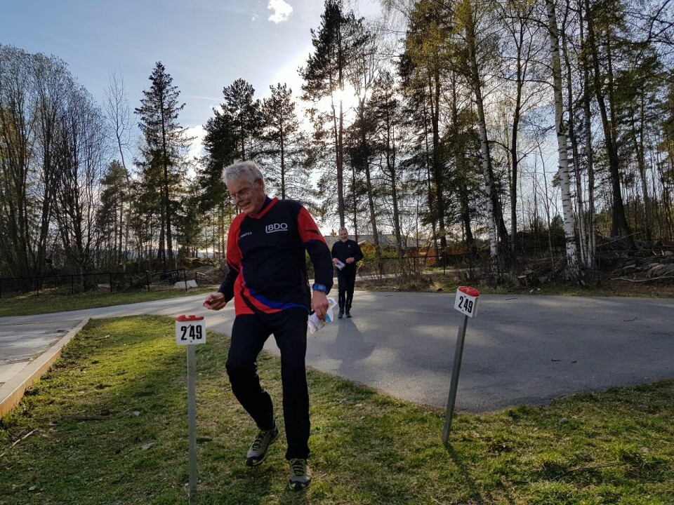 Trivelig bedrift o-løp i Moskogen i Moelv Målstempling.jpg