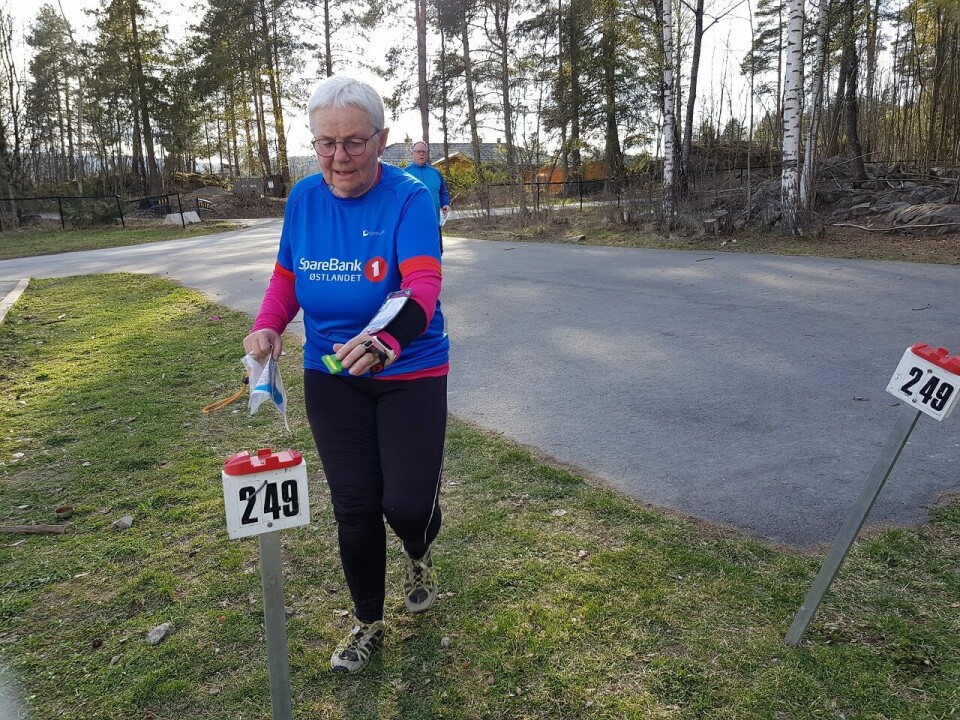 Trivelig bedrift o-løp i Moskogen i Moelv Bare målstemplingen igjen.jpg