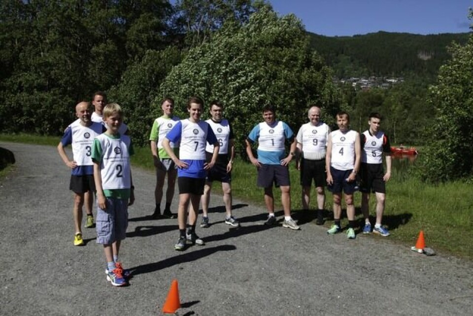 Yngve Trandal vant lørdag Rotevatnet Rundt i Volda Foer_start_lagbilde_intro