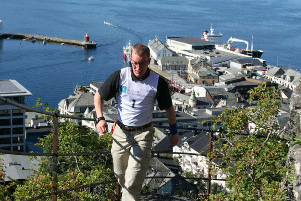 Suksess for trappeløpet i Ålesund