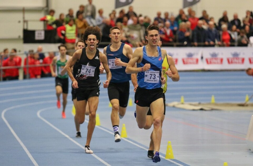 Hedda Hynne vant 800 meter i Karsten Warholm International Moa_Bollerød_tunga_ut.jpg