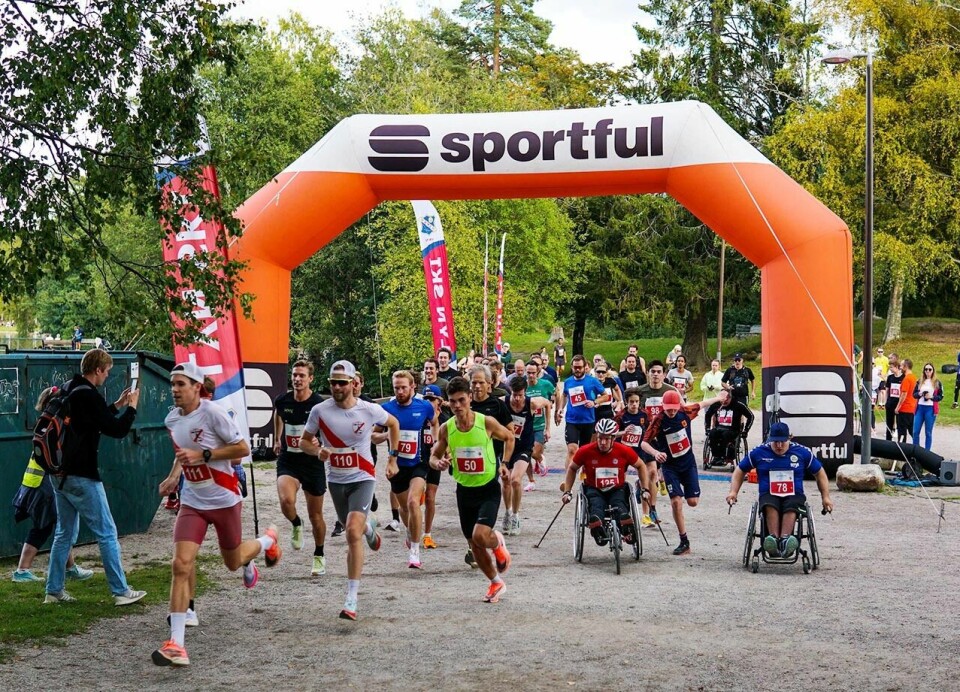 God stemning da det igjen ble løpt 1, 2 eller 3 runder rundt Sognsvann Startpulje1.jpg