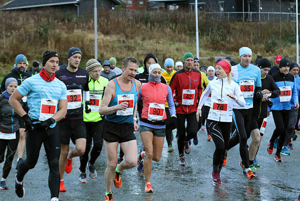 Startskuddet er akkurat gått for maraton Startskuddet er akkurat gått for maraton