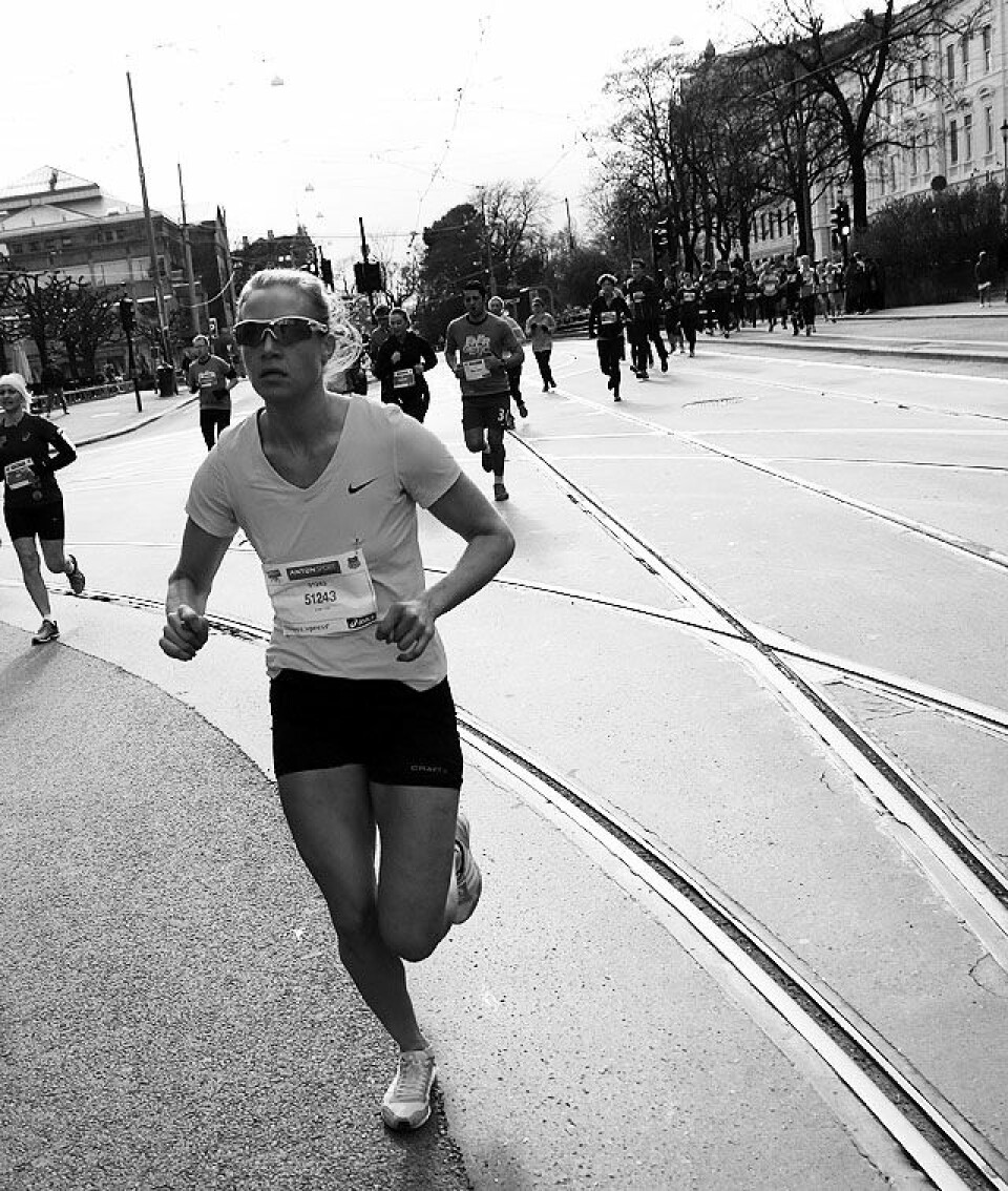 Pernille Antonsen og Hallvard Nilsen vant 5 km i Sentrumsløpet Tine_M_Andersen_nr3_5km_IMG_5422.jpg
