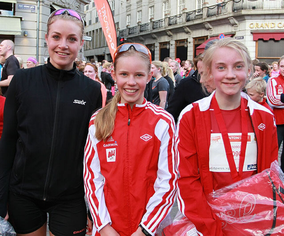 Pernille Antonsen og Hallvard Nilsen vant 5 km i Sentrumsløpet Pall_5km_kvinner_A20G0573.jpg