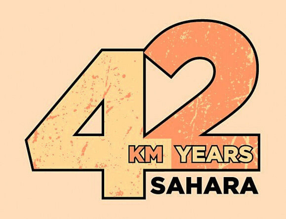 Ragnhild Audestad og Ingrid Sameien løper Sahara Marathon i dag 42km42years580x444pix.jpg