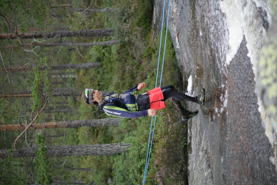 Løpefest i Treungen under Telemarks Tøffaste 3. plass 82 km, Endre Garborg.jpg