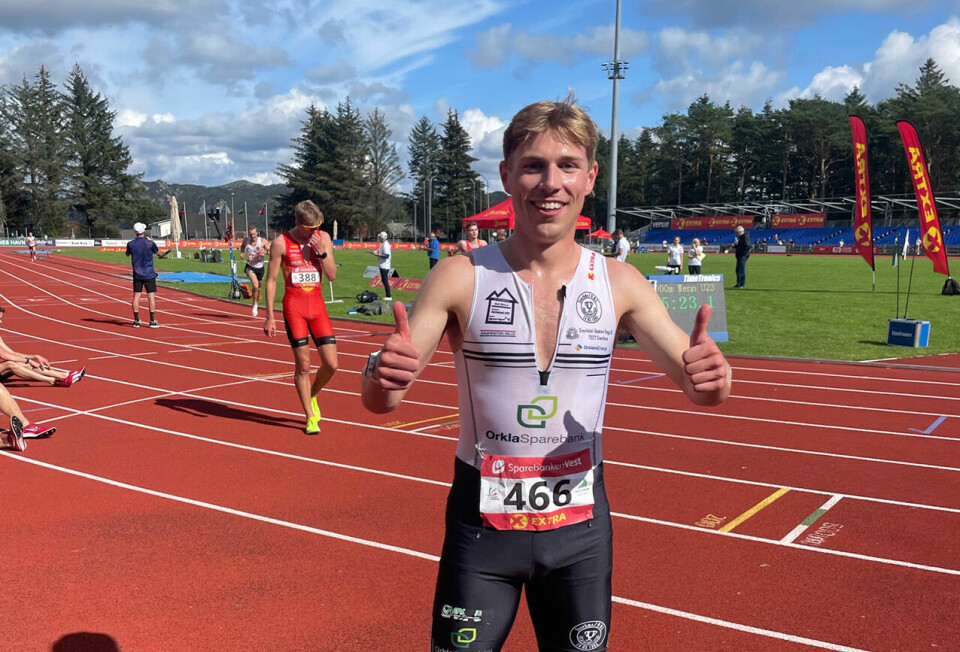 En veldig fornøyd vinner av U23, Vegard Vesterhaug Warnes fra Svorkmo. (Foto: Thomas Patey) En veldig fornøyd vinner av U23, Vegard Vesterhaug Warnes fra Svorkmo. (Foto: Thomas Patey)