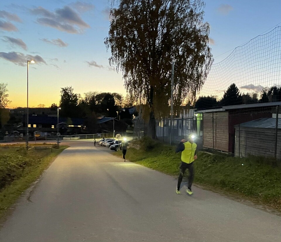 Snøkuten i gang under sommerlige forhold Siste bakken.jpg