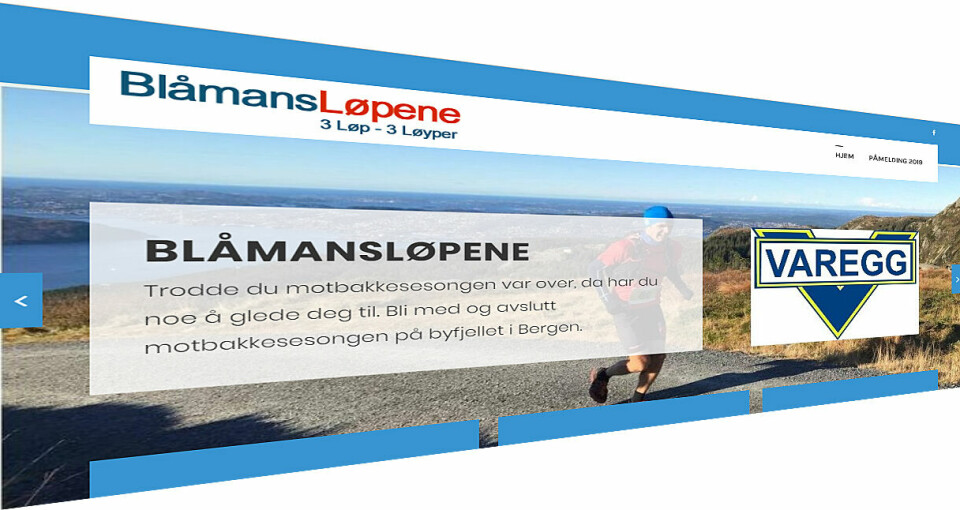Varegg inviterer til motbakkeløp utover høsten: Blåmansløpene. Varegg inviterer til motbakkeløp utover høsten: Blåmansløpene.
