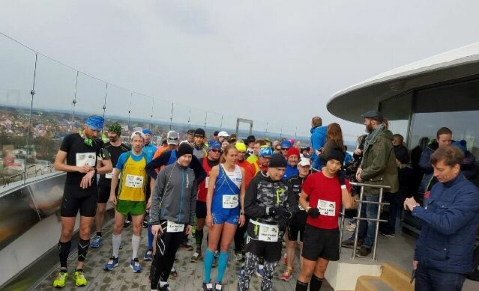 Gjermund Sørstad vant Svampen Marathon i 93 meters rundløype. Starten (640x389).jpg