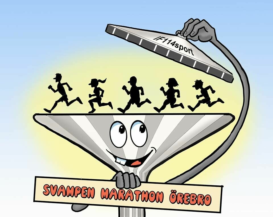 Gjermund Sørstad vant Svampen Marathon i 93 meters rundløype. Svampen_Marathon_vignett.jpg
