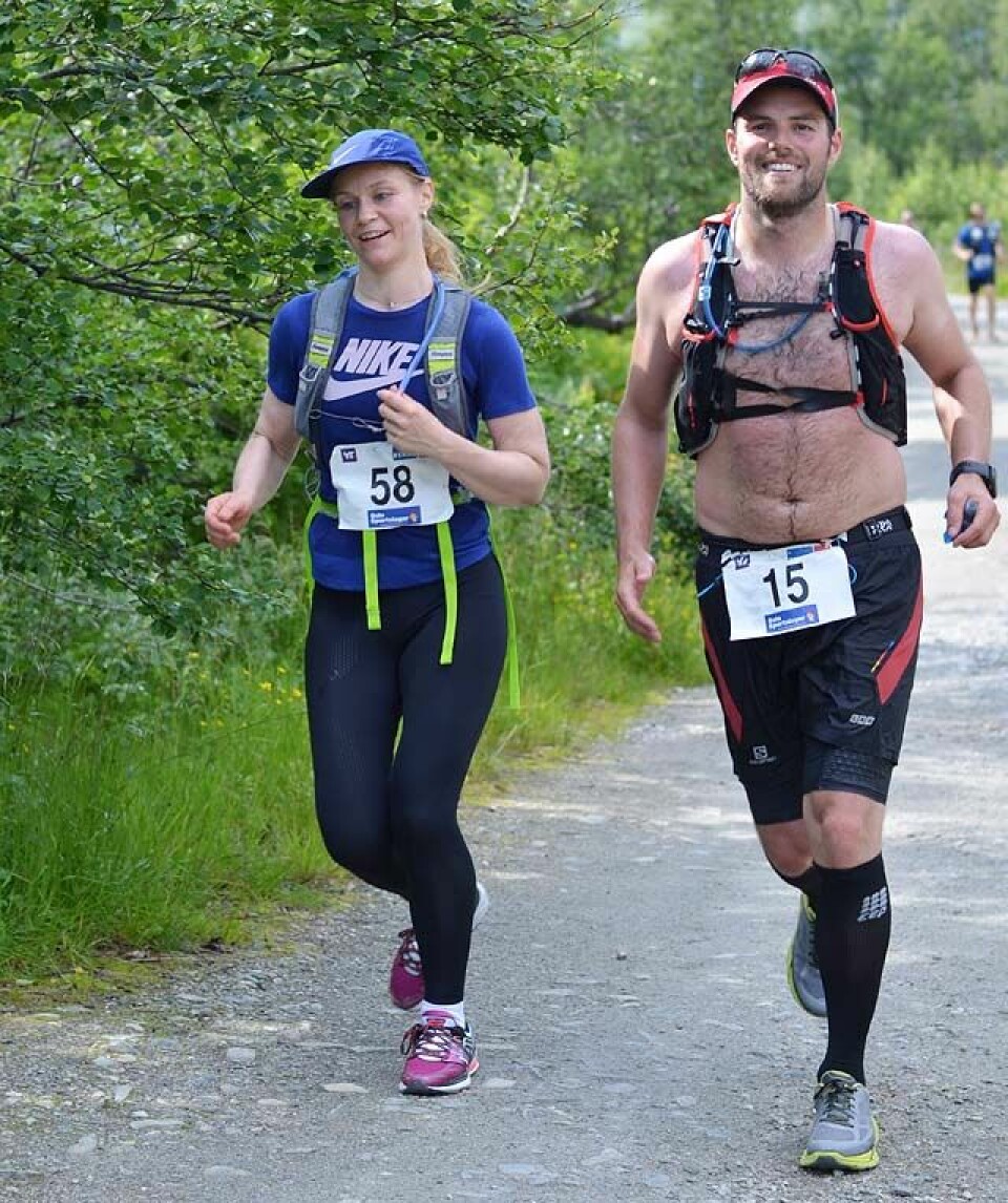 Svein Ove Risa og Therese Falk leder Rallarvegsløpet 1_Mjelde_og_Soerheim_DSC_0662.jpg