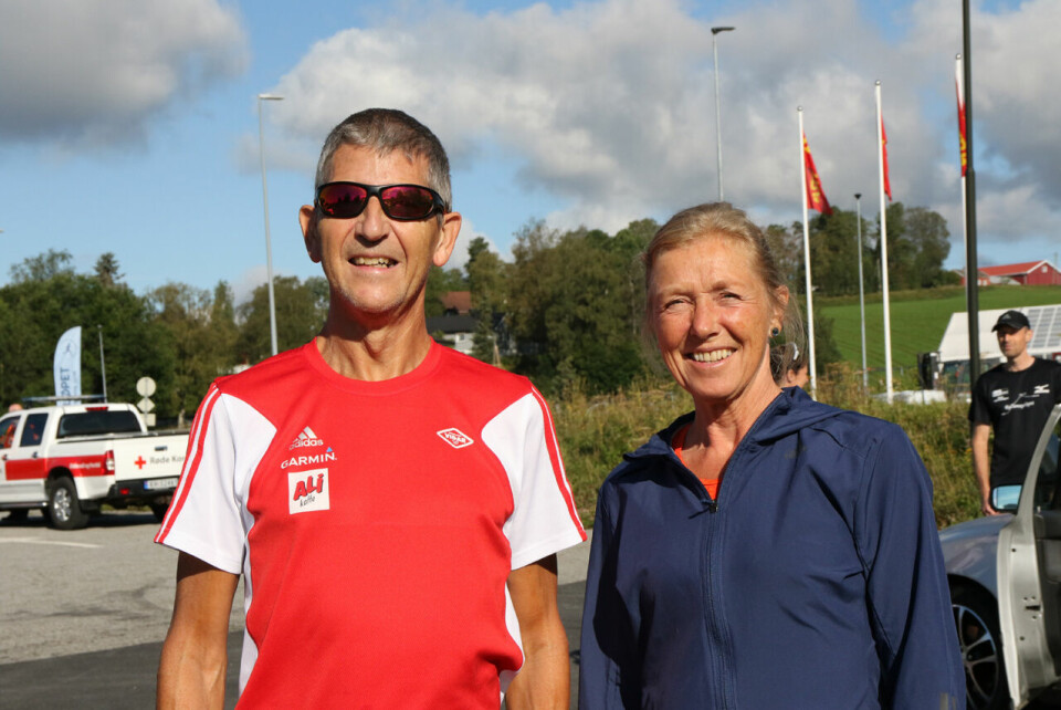 Kristen Aaby og Synøve Brox topper aldersjustert 5 km i 2023 Ger van Graas og Synøve Brox.jpg