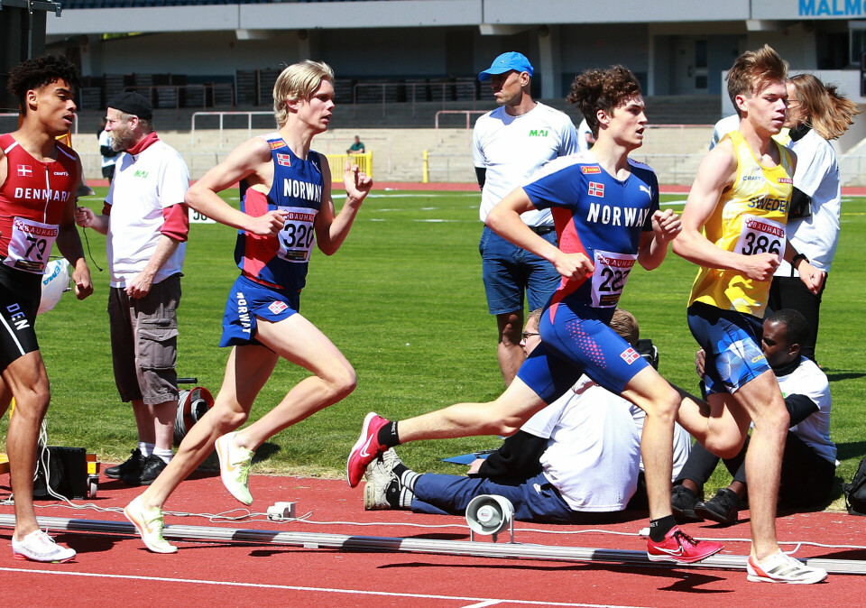 Mellom- og langdistanseløperne sørget for mange poeng til Norge første dag i landskampen 1500m_U20_menn_1-runde_igjen_AZ3T8128.jpg