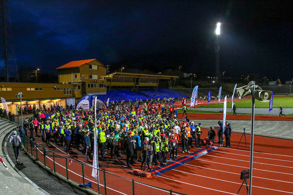 Start og mål i Necon Vinterkarusell er inne på Fana Stadion Start og mål i Necon Vinterkarusell er inne på Fana Stadion