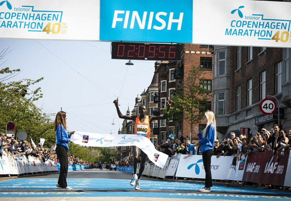 Marius Skeide Ruth med 2.26.33 da 267 norske løp København Maraton Copenhagen_Marathon_herrevinner_Limo.jpg