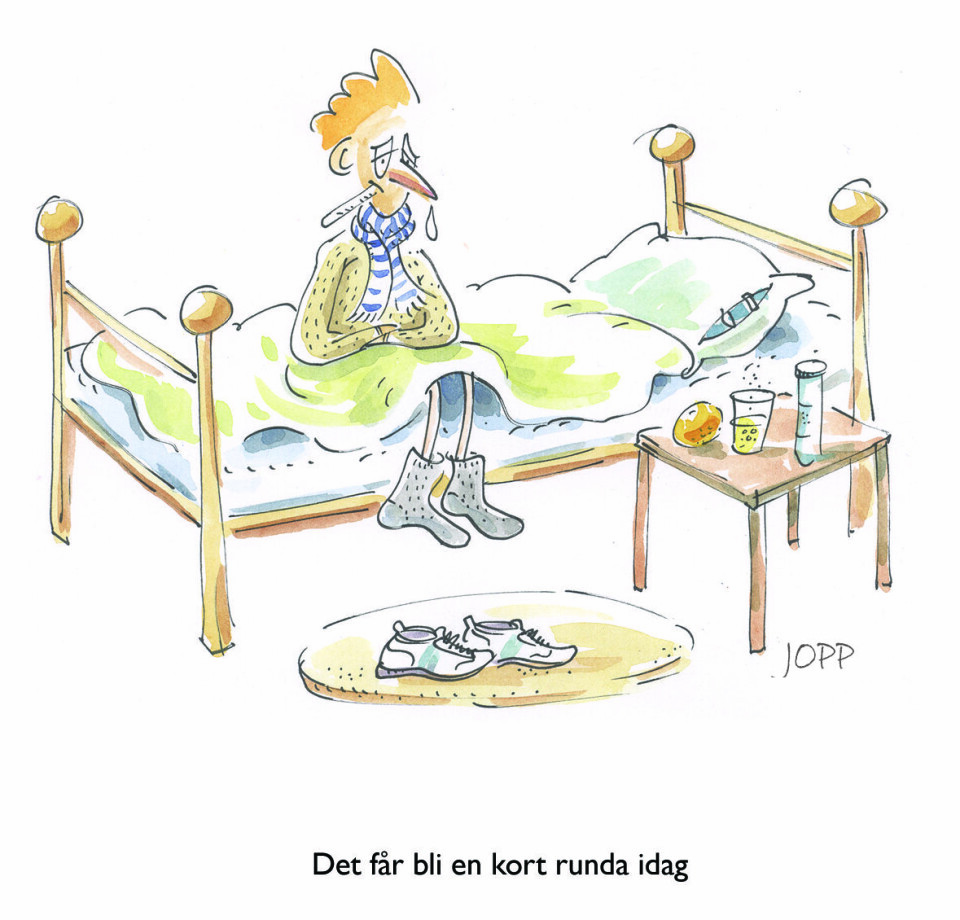 Kan jeg trene med sykdom i kroppen? foerkyld_200dpi-tegning-Petteri-Pohjalainen.jpg