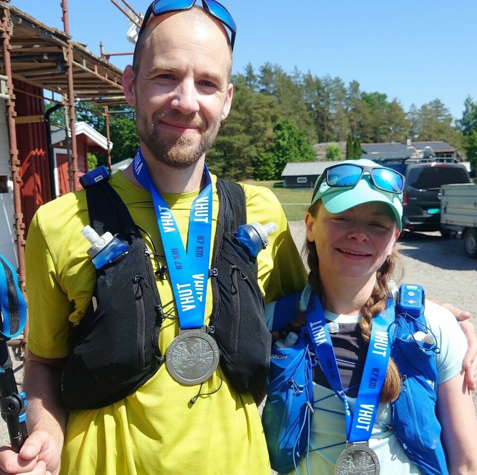 Vestfold har fått sin Ultraløperklubb Christoffer Strandly sammen med kona Guro.jpg