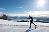Utsikt mot Hardangerfjorden i solskinn