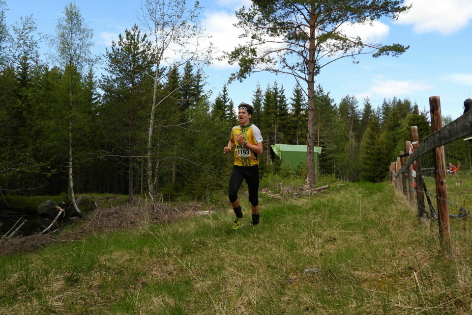 Pinsesprinten fra Gammelsaga i Stange Alfred Bjørnerød løper løpstest.jpg
