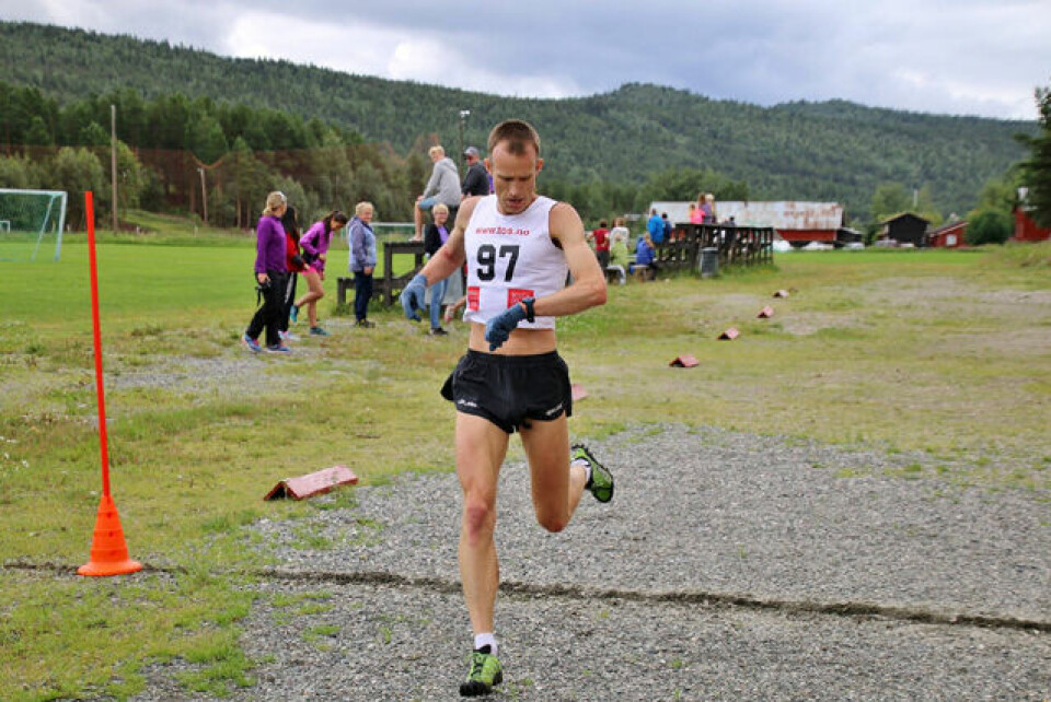 Terje Olsen kunne konstatere at det ble ny seier på Tolga og 20 sekunder raskere vinnertid enn i fjor. (Foto: Sindre Riise) Terje Olsen kunne konstatere at det ble ny seier på Tolga og 20 sekunder raskere vinnertid enn i fjor. (Foto: Sindre Riise)