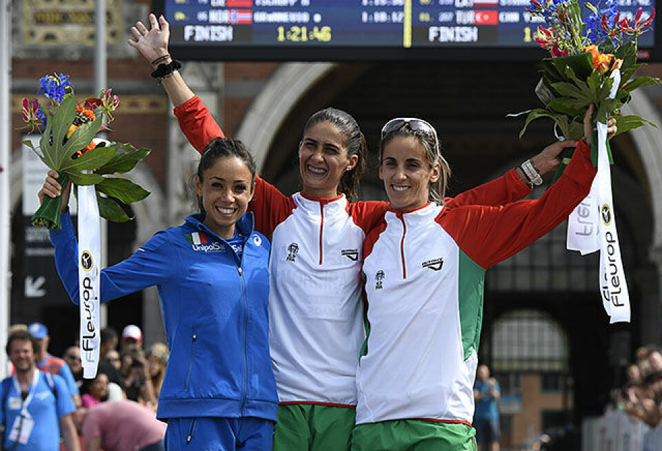 Blom og Ellefsen Persen best av de norske på halvmaraton i EM halvmaraton-kv-premiepall_50D6700.jpg