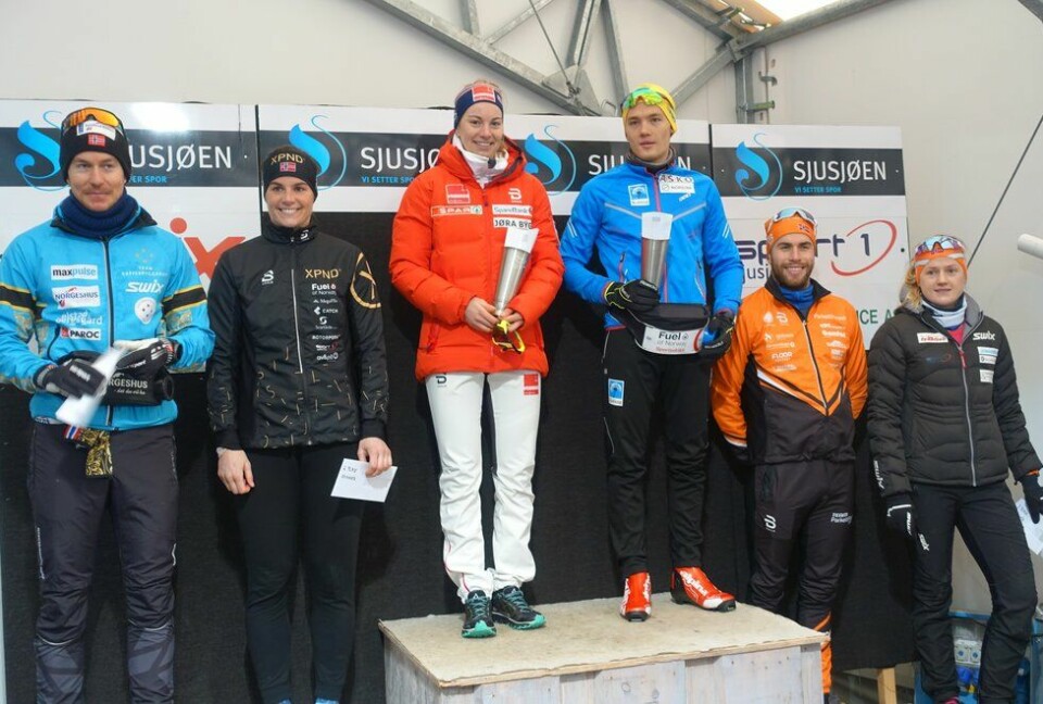 Ett sekund skilte de seks raskeste i Romjulsrennet Sjusjøen Romjulsrennet