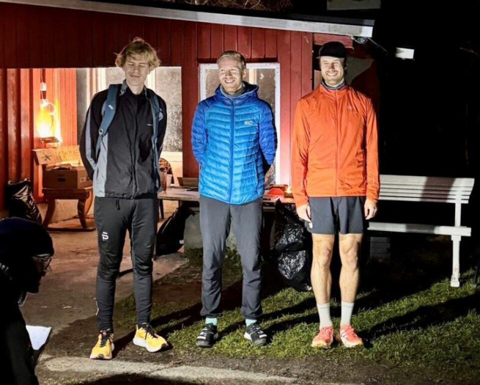48 deltok da Lillogrusen ble arrangert for første gang Fr. v. 2. pl. Vegard Nyeng - 1. pl. Halvard Mysen - 3. pl. Jonas Soleng Iversen.jpg