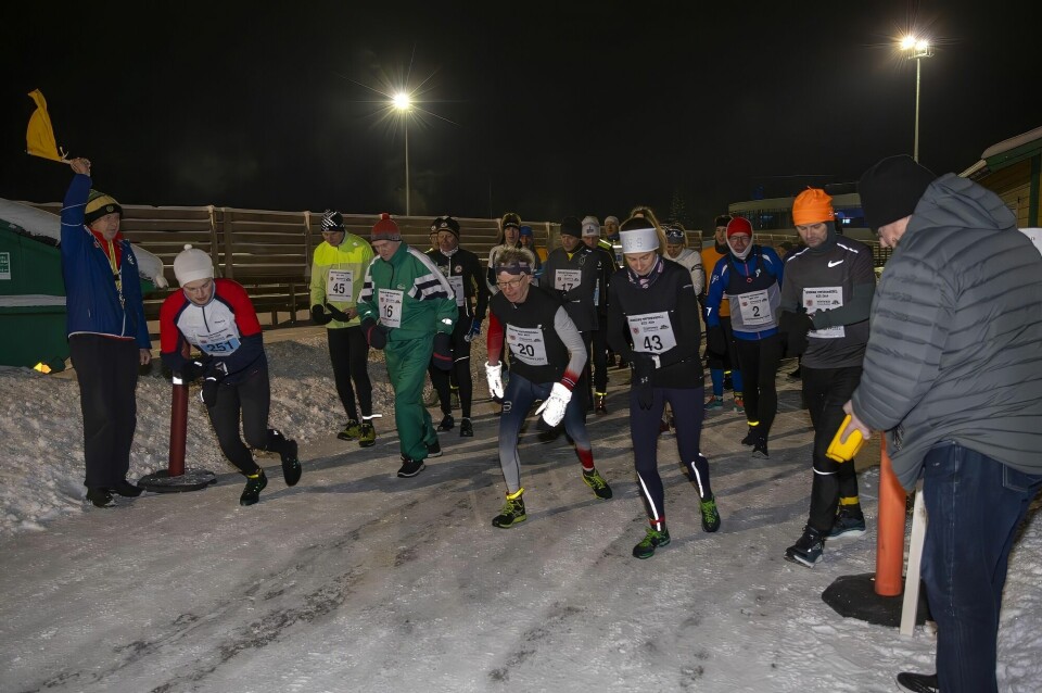 Kristoffer Holmerud, Børre Olsen og Tone Fløttum var kjapt ute fra start. (Alle foto: Bjørn Hytjanstorp) Kristoffer Holmerud, Børre Olsen og Tone Fløttum var kjapt ute fra start
