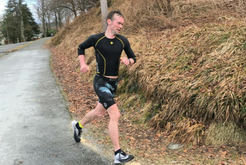 Helge Hafsås, Olden IL vant nok en gang helmaraton i Rett Vest. (Alle foto: Jan Grov) Helge Hafsås, Olden IL vant nok en gang helmaraton i Rett Vest. (Alle foto: Jan Grov)