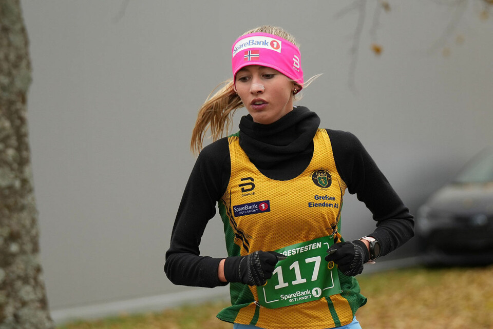 Wilma Torbiörnsson løper inn til en delt klasserekord på 5 km for K15-17. (Alle foto: Einar Børve) Wilma Torbiörnsson løper inn til en delt klasserekord på 5 km for K15-17. (Alle foto: Einar Børve)
