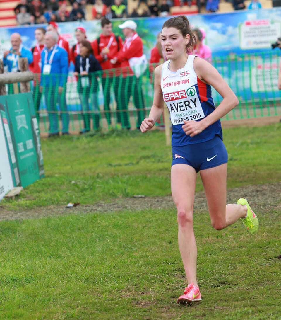 Mo Farah måtte se seg slått av Garret Heath i Edinburgh X-Country Kate_Avery_EM_terreng_2015_foto_Kjell_Vigestad_A20G8055.jpg