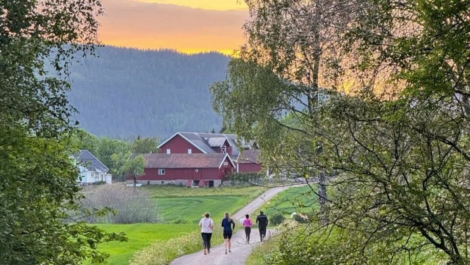 Løpere i solnedgang. Foto: Stian Fossum Løpere i solnedgang. Foto: Stian Fossum