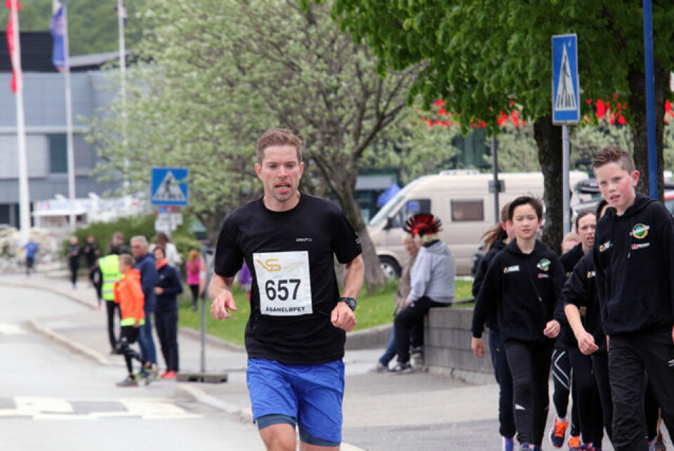 Sondre Øvre-Helland forsvarte seieren i Åsaneløpet 1P1A2708.jpg