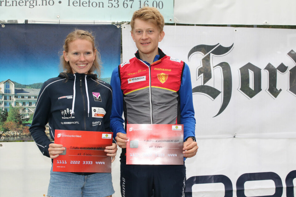 Karoline Holsen Kyte og Håvard Eidsmo på premiepallen Karoline Holsen Kyte og Håvard Eidsmo på premiepallen
