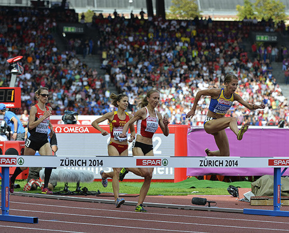 Sølv til Sverige og Charlotte Fougberg på 3000 m hinder 3000mH-siste-runde_D4N2922.jpg
