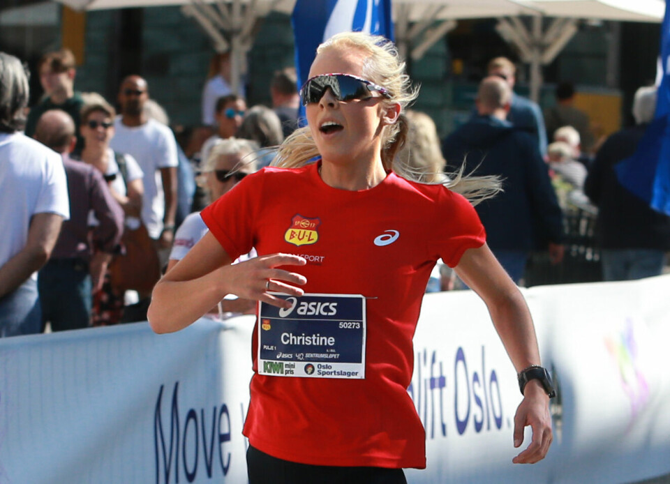 2314 løp den 40. utgaven av Sentrumsløpets 10 km lørdag Vinner_5km_damer_Christine_Berthelsen_AZ3T3532.jpg