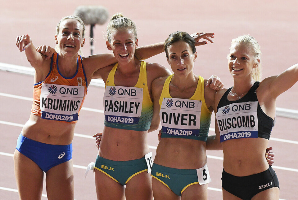 Skikkelig Sifan Hassan-show på 10 000 meteren i VM 10000-fornoyde-jenter-krumins-pashley-diver-buscomb_50D9663.jpg
