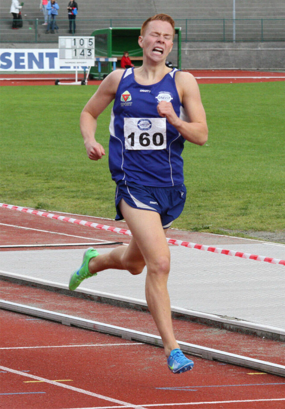 Gneistspelen avsluttet med 800 m