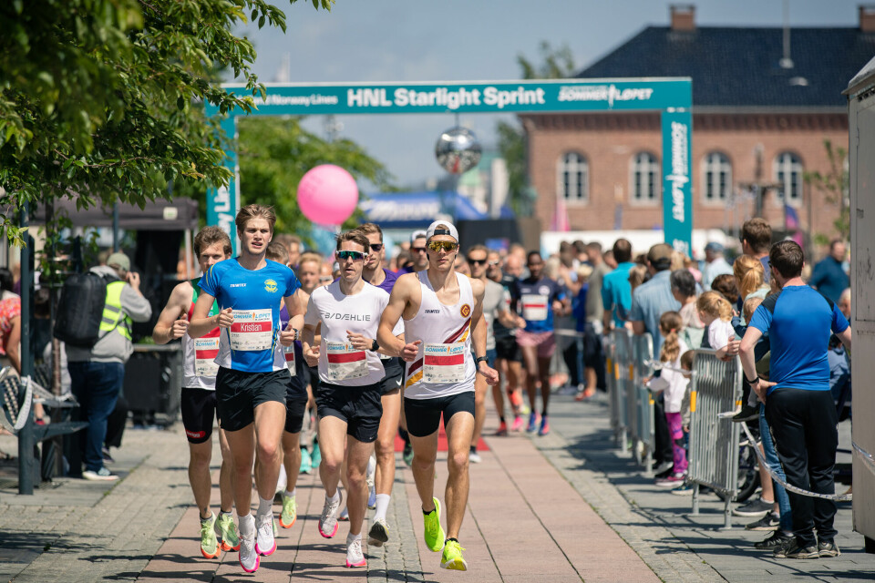 Sommerløpet i Kristiansand bruker å være en skikkelig happening med start og mål inne i Kvadraturen. (Foto: arrangøren) Sommerløpet i Kristiansand bruker å være en skikkelig happening med start og mål inne i Kvadraturen. (Foto: arrangøren)