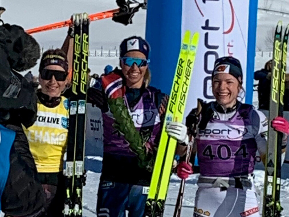 Andreas Nygaard og Astrid Øyre Slind vant Birkebeinerrennet damepallen.jpg